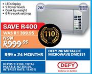 Defy 28Ltr Metallic Microwave DMO351
