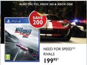 PS4 Need For Speed Rivals