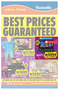 Joshua Doore & Russells : Best Prices Guaranteed (7 Sep  - 20 Sep 2015), page 4