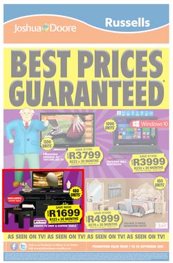 Joshua Doore & Russells : Best Prices Guaranteed (7 Sep  - 20 Sep 2015), page 4