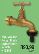 Tap Hose Bib Rough Brass Light Pattern 3/4 Inch N13816-Each