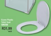 Econo Plastic Toilet Seat S06256-Each