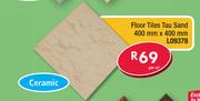Ceramic Floor Tiles Tau Sand 400mm x 400mm L09378-Per Sqm