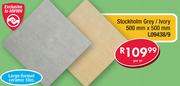 Stockholm Grey/Ivory 500mm x 500mm L09438/9-Per Sqm