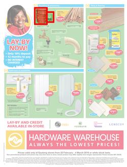 Hardware Warehouse Gauteng : Build With Quality (22 Feb - 4 Mar 2016), page 4