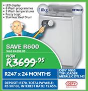 Defy 10kg Top Loader Metallic DTL142