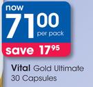 Vital Gold Ultimate 30 Capsules-Per Pack