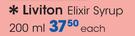Liviton Elixir Syrup-200ml Each