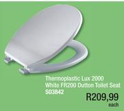 Thermoplastic Lux 2000 White FR200 Dutton Toilet Seat S03842-Each