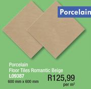Porcelain Floor Tiles Romantic Beige600x600mm L09387-Per sqm