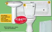 Astra/Melisa 7-Piece Bathroom Suite With Close-Coupled Front-Flushing Toilet-Per Set