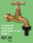 Tap Hose Bib Rough Brass Light Pattern 3/4 Inch N13816-Each