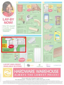 Hardware Warehouse Eastern Cape : We'll Help You Build Now (26 Sep - 9 Oct 2015), page 4
