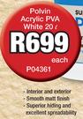 Polvin Acrylic PVA White-20L