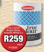 True Colour Bright Gloss Enamel White-5L