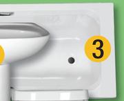 Thandi Luxe Bath White With Handles 1700x720mm S06295-Each