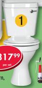 Astra/Melisa Close-Coupled Suite Front-Flushing Includes Pan, Cistern, Seat And MechanismS07833-Each