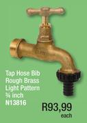 Tap Hose Bib Rough Brass Light Pattern 3/4" N13816-Each