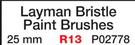 Layman Bristle 25mm Paint Brush