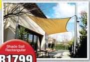 Shade Sail Rectangular Desert Sand-5m x 3m 