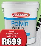 Polvin 20Ltr Acrylic PVA White