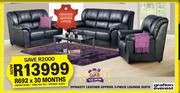 Grafton Everest Dynasty Leather Uppers 3-Piece Lounge Suite