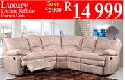 Luxury 2 Action Recliner Corner Unit