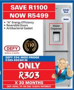 Defy 334L Inox Fridge C385 K6036131