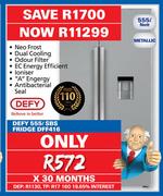 Defy 555L SBS Fridge DFF416