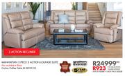 Grafton Everest Manhattan 3 Piece 3 Action Recliner Lounge Suite