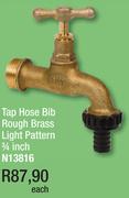 Tap Hose Bib Rough Brass Light Pattern 3/4 Inch N13816-Each