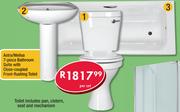 Astra/Melisa 7-Piece Bathroom Suite With Close-Coupled Front-Flushing Toilet-Per Set