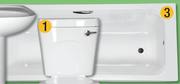 Thandi Luxe Bath White With Handles 1700x720mm S06295
