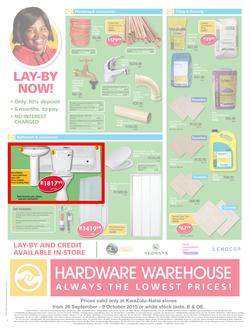 Hardware Warehouse KZN : We'll Help You Build Now (26 Sep - 9 Oct 2015), page 4