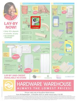 Hardware Warehouse KZN : We'll Help You Build Now (26 Sep - 9 Oct 2015), page 4
