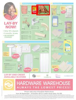 Hardware Warehouse KZN : We'll Help You Build Now (26 Sep - 9 Oct 2015), page 4