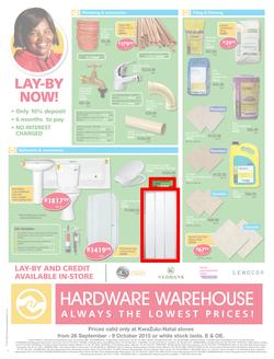 Hardware Warehouse KZN : We'll Help You Build Now (26 Sep - 9 Oct 2015), page 4