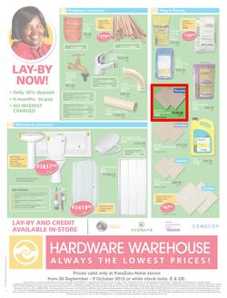 Hardware Warehouse KZN : We'll Help You Build Now (26 Sep - 9 Oct 2015), page 4