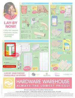 Hardware Warehouse KZN : We'll Help You Build Now (26 Sep - 9 Oct 2015), page 4