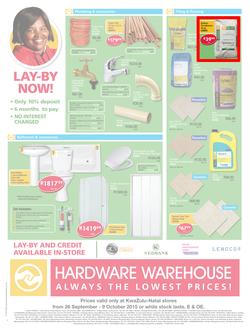 Hardware Warehouse KZN : We'll Help You Build Now (26 Sep - 9 Oct 2015), page 4