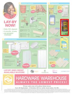 Hardware Warehouse KZN : We'll Help You Build Now (26 Sep - 9 Oct 2015), page 4