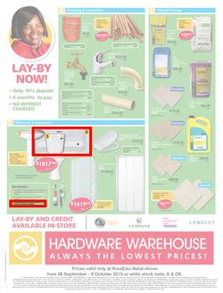 Hardware Warehouse KZN : We'll Help You Build Now (26 Sep - 9 Oct 2015), page 4