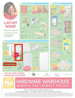 Hardware Warehouse KZN : We'll Help You Build Now (26 Sep - 9 Oct 2015), page 4