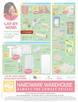 Hardware Warehouse KZN : We'll Help You Build Now (26 Sep - 9 Oct 2015), page 4