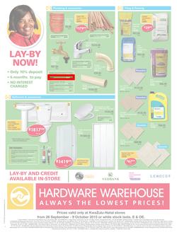 Hardware Warehouse KZN : We'll Help You Build Now (26 Sep - 9 Oct 2015), page 4
