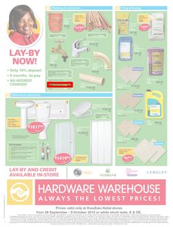 Hardware Warehouse KZN : We'll Help You Build Now (26 Sep - 9 Oct 2015), page 4