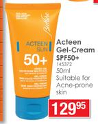 Bionike Acteen Sun Gel-Cream SPF 50+ 50ml
