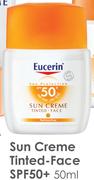 Eucerin Sun Creme Tinted Face SPF50+ 50ml Each