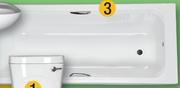 Thandi Luxe Bath White With Handles 1700x720mm S06295