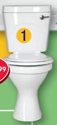 Astra/Melisa Close-Coupled Suite Front-Flushing Includes Pan, Cistern, Seat And Mechanism S07833